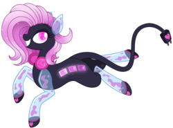 Size: 4427x3275 | Tagged: safe, artist:cayfie, original species, headphones, lava speaker, ponified, solo