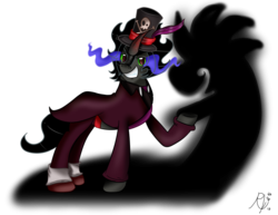 Size: 1100x850 | Tagged: safe, artist:rubykyogre616, king sombra, pony, umbrum, unicorn, g4, crossover, disney, doctor facilier, male, parody, solo, stallion, the princess and the frog