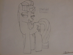 Size: 1024x768 | Tagged: safe, artist:brandonale, starlight glimmer, g4, female, solo, traditional art