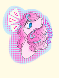 Size: 1024x1365 | Tagged: safe, artist:cloudyquartz, oc, oc only, oc:sugar surprise, portrait, solo