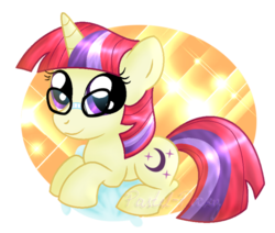 Size: 599x509 | Tagged: safe, artist:pastel-pocky, moondancer, g4, cute, dancerbetes, female, filly, glasses, solo