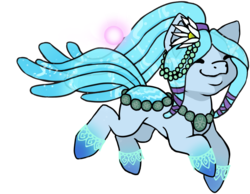 Size: 850x660 | Tagged: safe, artist:diesistpanda, oc, oc only, oc:silent realm, original species, pond pony, eyes closed, solo