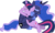 Size: 5870x3530 | Tagged: safe, artist:90sigma, princess luna, twilight sparkle, alicorn, pony, unicorn, a canterlot wedding, g4, my little pony: friendship is magic, .svg available, duo, duo female, female, folded wings, horn, hug, lesbian, mare, ship:twiluna, shipping, simple background, transparent background, unicorn twilight, vector, wings, wings down