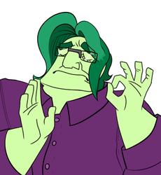 Size: 557x605 | Tagged: safe, artist:appelknekten, oc, oc only, oc:appel, meme, pacha, the emperor's new groove, when x just right