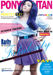 Size: 453x640 | Tagged: safe, artist:ravelcoplay, artist:rozenmay, rarity, human, g4, clothes, cosplay, costume, equestria girls outfit, irl, irl human, magazine, magazine cover, metropolitan, parody, photo