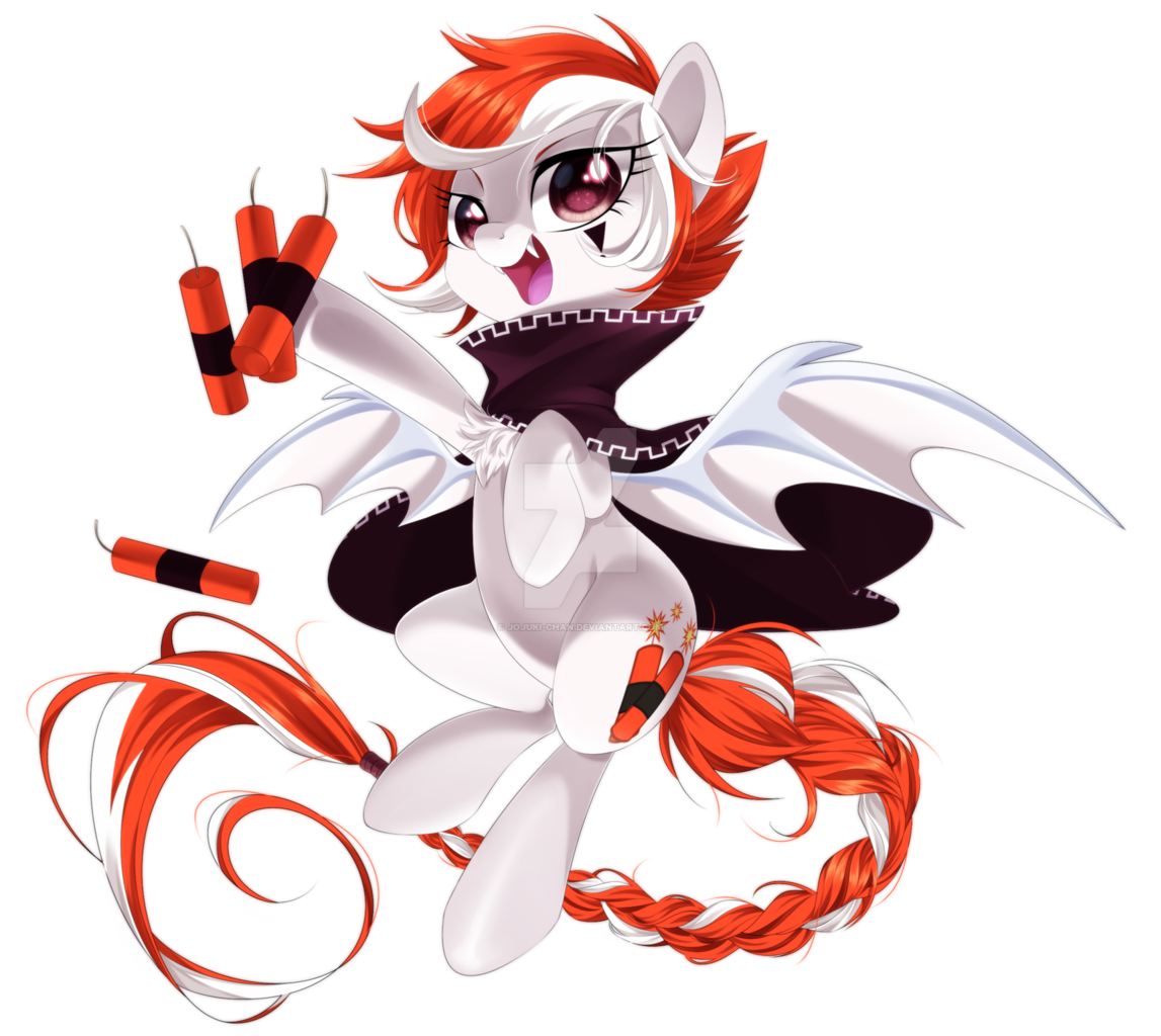 Safe Artist Jojuki Chan Oc Oc Only Oc Firecracker Bat Pony Pony Dynamite