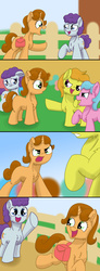 Size: 1500x4093 | Tagged: safe, artist:floofyfoxcomics, oc, oc only, oc:autumn science, oc:glimmering star, oc:glitzy show, oc:sparkling alchemy, cycles of autumn, comic, female, filly, school, story in the comments