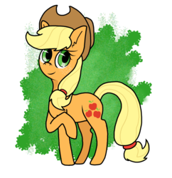 Size: 1034x1066 | Tagged: safe, artist:killercole18, applejack, g4, crossed hooves, female, simple background, solo, transparent background