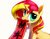 Size: 1545x1200 | Tagged: safe, artist:rocy canvas, sunset shimmer, pony, unicorn, g4, chinese, chinese new year, female, mouth hold, pixiv, simple background, solo, white background