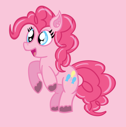 Size: 939x941 | Tagged: safe, artist:pastelhorses, pinkie pie, g4, female, rubber, simple background, solo, unshorn fetlocks