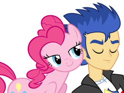 Size: 1440x1080 | Tagged: safe, flash sentry, pinkie pie, pony, equestria girls, g4, flirting