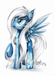 Size: 2272x3136 | Tagged: safe, artist:pingwinowa, oc, oc only, pegasus, pony, high res, solo