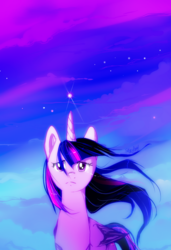 Size: 617x900 | Tagged: safe, artist:skyeypony, part of a set, twilight sparkle, alicorn, pony, g4, crying, female, mare, sad, solo, twilight sparkle (alicorn), windswept mane