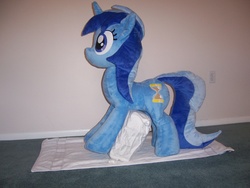 Size: 2048x1536 | Tagged: safe, artist:qtpony, minuette, pony, unicorn, g4, female, irl, mare, photo, plushie