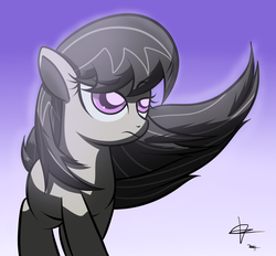 Size: 1400x1300 | Tagged: safe, artist:mister-markers, octavia melody, earth pony, pony, g4, female, looking up, mare, solo, windswept mane