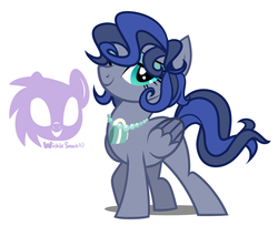 Size: 1024x871 | Tagged: safe, artist:wicklesmack, oc, oc only, oc:fine china, pegasus, pony, eyeshadow, looking at you, makeup, pegasus oc, solo, wings