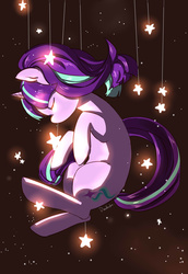 Size: 2031x2952 | Tagged: safe, artist:daikoku, starlight glimmer, g4, eyes closed, female, high res, solo, stars