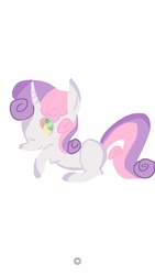 Size: 640x1136 | Tagged: safe, artist:cornon-thecob, sweetie belle, pony, robot, robot pony, unicorn, g4, blank flank, female, filly, foal, heart eyes, hooves, horn, simple background, solo, sweetie bot, white background, wingding eyes