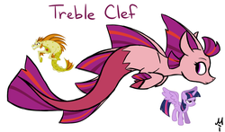 Size: 1247x735 | Tagged: safe, artist:milchik, adagio dazzle, twilight sparkle, alicorn, pony, siren, g4, female, fusion, mare, twilight sparkle (alicorn)