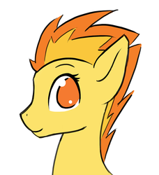 Size: 700x766 | Tagged: safe, artist:kuri_art, spitfire, g4, cutefire, female, looking at you, solo