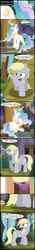 Size: 800x5666 | Tagged: safe, artist:toxic-mario, derpy hooves, princess celestia, pegasus, pony, g4, cake, cakelestia, comic, female, food, mare, muffin