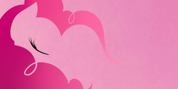 Size: 2000x1000 | Tagged: safe, artist:becauseimpink, pinkie pie, g4, female, minimalist, solo