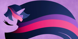 Size: 2000x1000 | Tagged: safe, artist:becauseimpink, twilight sparkle, g4, female, minimalist, solo