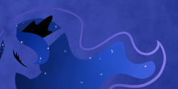 Size: 2000x1000 | Tagged: safe, artist:becauseimpink, princess luna, g4, female, minimalist, solo