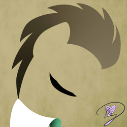 Size: 1000x1000 | Tagged: safe, artist:becauseimpink, doctor whooves, time turner, earth pony, pony, g4, male, minimalist, solo, stallion