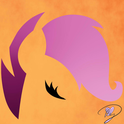 Size: 1000x1000 | Tagged: safe, artist:becauseimpink, scootaloo, g4, female, minimalist, solo