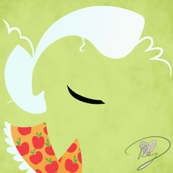 Size: 2000x2000 | Tagged: safe, artist:becauseimpink, granny smith, g4, female, high res, minimalist, solo