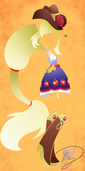 Size: 1000x2000 | Tagged: safe, artist:becauseimpink, applejack, equestria girls, g4, female, minimalist, solo