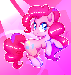 Size: 1026x1073 | Tagged: safe, artist:alvrexadpot, pinkie pie, g4, colored pupils, cute, cutie mark, diapinkes, female, heart eyes, solo, wingding eyes