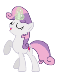 Size: 424x533 | Tagged: safe, artist:diana173076, sweetie belle, g4, cutie mark, female, filly, foal, open mouth, simple background, singing, solo, the cmc's cutie marks, white background