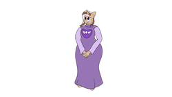 Size: 5960x3360 | Tagged: safe, artist:askchubbytwilight, oc, oc only, oc:hot fudge, anthro, plantigrade anthro, barefoot, chubby, clothes, cosplay, costume, fat, feet, solo, toriel, undertale, wide hips