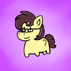 Size: 4000x4000 | Tagged: safe, artist:heartpallete, oc, oc only, oc:ambiguity, pony, cute, glasses, smiling, smolpone, solo