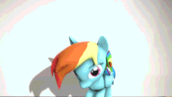 Size: 640x360 | Tagged: safe, artist:essman009, artist:juicedane, rainbow dash, pegasus, pony, g4, 3d, adorkable, animated, cute, dashabetes, dork, female, frown, grin, lip bite, mare, rainbow dork, silly, silly pony, smiling, solo, source filmmaker, squishy cheeks, tongue out