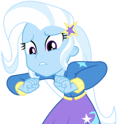 Size: 6854x7200 | Tagged: safe, artist:greenmachine987, trixie, equestria girls, g4, absurd resolution, female, simple background, solo, transparent background, vector