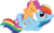 Size: 2500x1536 | Tagged: safe, artist:sasukex125, rainbow dash, scootaloo, pegasus, pony, g4, cute, female, filly, kissing, mare, nose kiss, scootalove, show accurate