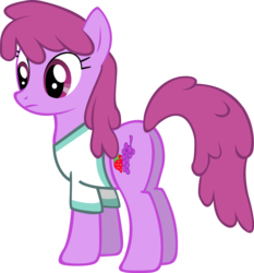 Size: 3171x3398 | Tagged: dead source, safe, artist:tsabak, berry punch, berryshine, earth pony, pony, g4, berry butt, butt, clothes, female, mare, plot, shirt, simple background, solo, t-shirt, transparent background, vector