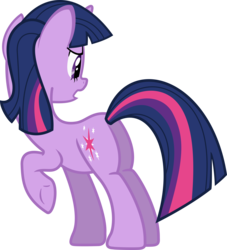 Size: 3500x3847 | Tagged: safe, artist:sarxis, twilight sparkle, pony, unicorn, g4, .svg available, butt, female, plot, searching, simple background, solo, transparent background, twibutt, unicorn twilight, vector