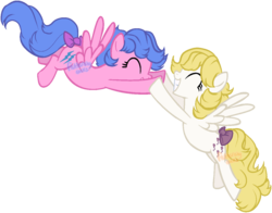 Size: 1227x960 | Tagged: safe, artist:skulifuck, firefly, surprise, pegasus, pony, g1, g4, duo, female, g1 to g4, generation leap, hoofbump, mare, simple background, transparent background, vector, watermark