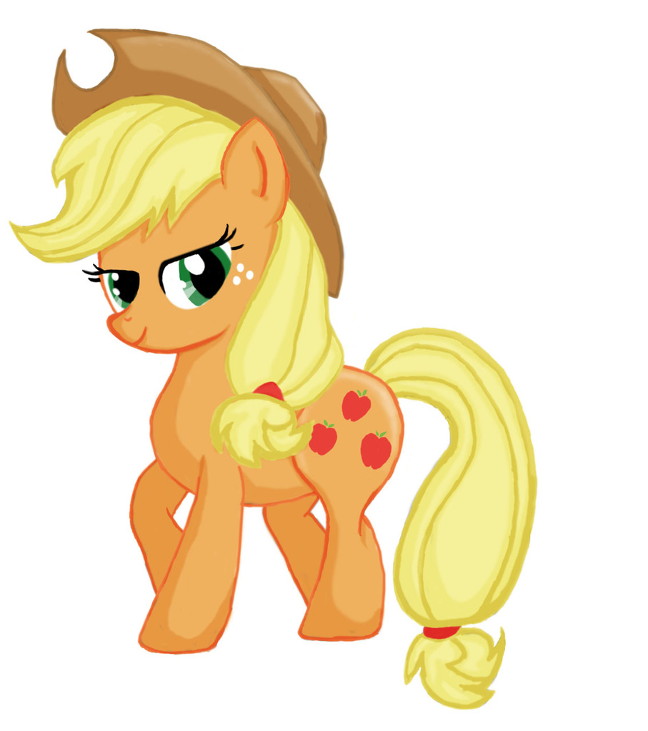 Safe Artist Hircreacc Applejack Female Solo Derpibooru