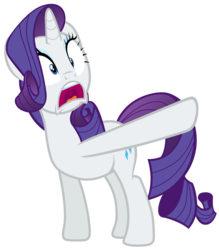 Size: 7000x8000 | Tagged: safe, artist:tardifice, rarity, g4, made in manehattan, absurd resolution, female, open mouth, pointing, simple background, solo, transparent background, vector