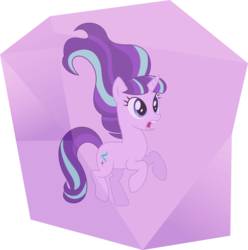Size: 5947x6000 | Tagged: safe, artist:dusk2k, starlight glimmer, pony, g4, the cutie re-mark, .svg available, absurd resolution, bucktooth, crystal, cute, female, s5 starlight, simple background, solo, stasis, transparent background, trapped, vector