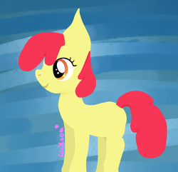 Size: 5272x5074 | Tagged: safe, artist:wikson89, apple bloom, g4, absurd resolution, female, missing accessory, solo