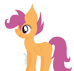 Size: 5272x5074 | Tagged: safe, artist:wikson89, scootaloo, g4, absurd resolution, female, filly, foal, simple background, solo, white background