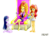 Size: 2330x1660 | Tagged: safe, artist:dieart77, adagio dazzle, sunset shimmer, twilight sparkle, equestria girls, g4, alcohol, bad end, barefoot, clothes, commission, crown, dirty, dress, feet, food, grapes, mind control, slave, throne, torn clothes, twilight sparkle (alicorn), wine