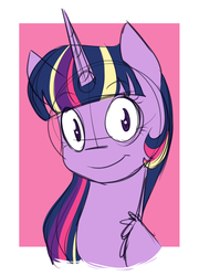 Size: 700x973 | Tagged: safe, artist:estrill, twilight sparkle, alicorn, pony, g4, colored sketch, female, mare, rainbow power, solo, twilight sparkle (alicorn)