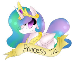 Size: 1280x1080 | Tagged: safe, artist:xqhostly, princess celestia, g4, banner, female, solo